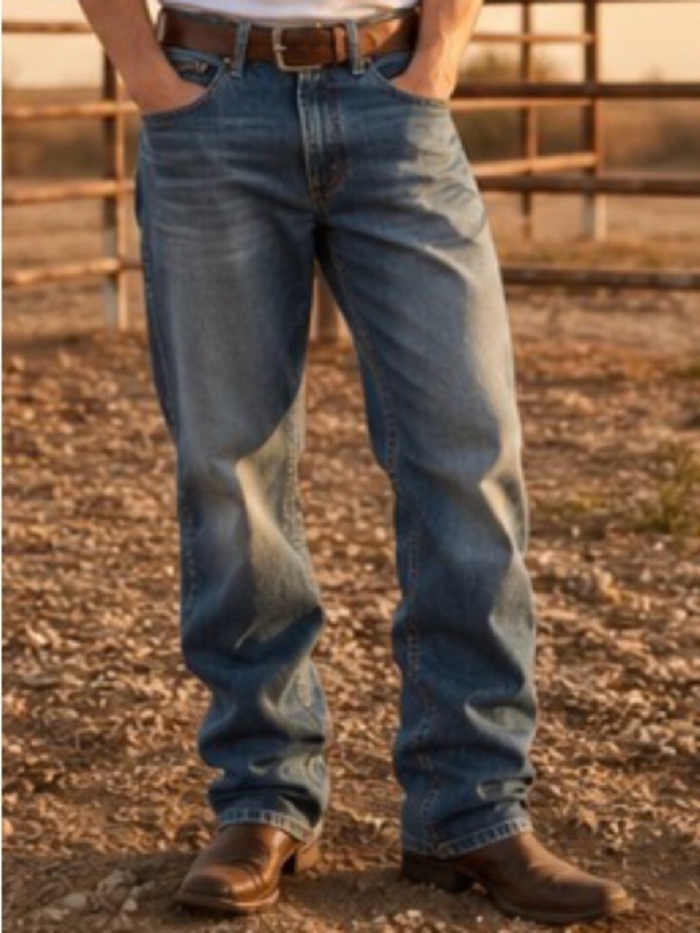 Kimes Ranch made in the USA Men’s Straight-Leg blue Jeans James 36/32 Western